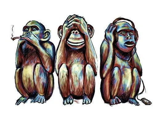 Los monos que se tapan los ojos, los oídos y la boca tienen nombres