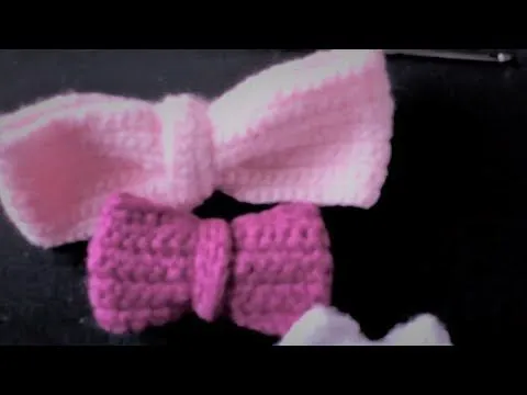 Moños tejidos / crochet bow - YouTube