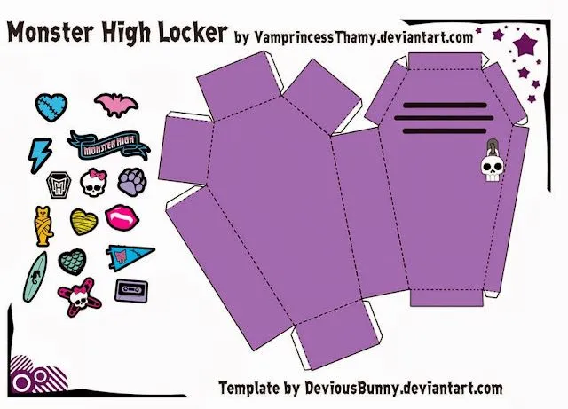 Monster High: ataúdes 3D. | Ideas y material gratis para fiestas y ... Monster High: ataúdes 3D. | Ideas y material gratis para fiestas y ...