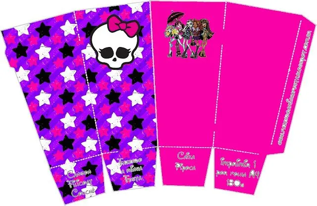 Monster High: cajas para imprimir gratis. | Ideas y material ... Monster High: cajas para imprimir gratis. | Ideas y material ...