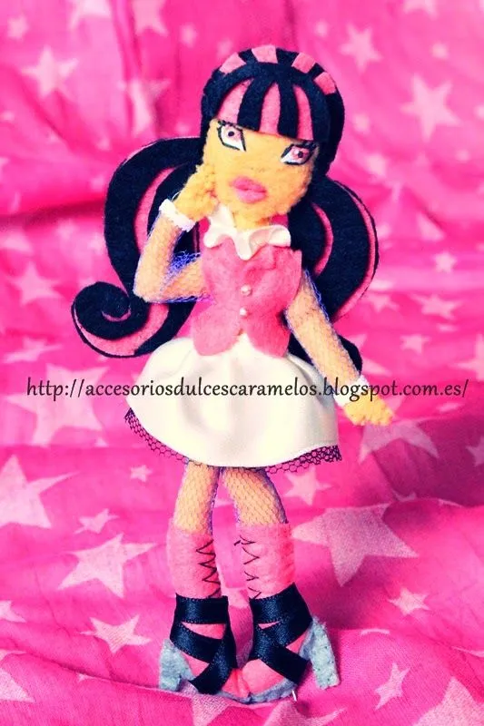 Monster high, Cleo y Draculaura en Fieltro | DulcesCaramelos