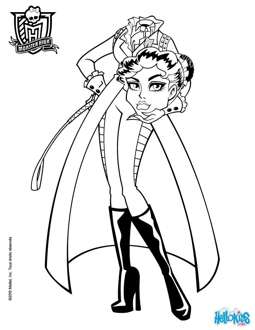 Monster High : Coloring pages, Kids Crafts and Activities, Videos ...