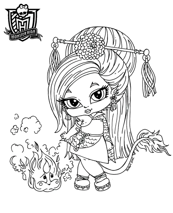 Monster High dibujos para imprimir y colorear: Monster high Bebe Monster High dibujos para imprimir y colorear: Monster high Bebe
