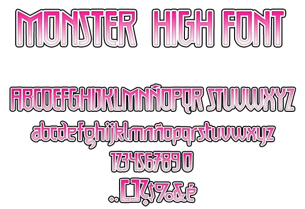 Monster High Font V.2 by HakureiKai on DeviantArt Monster High Font V.2 by HakureiKai on DeviantArt