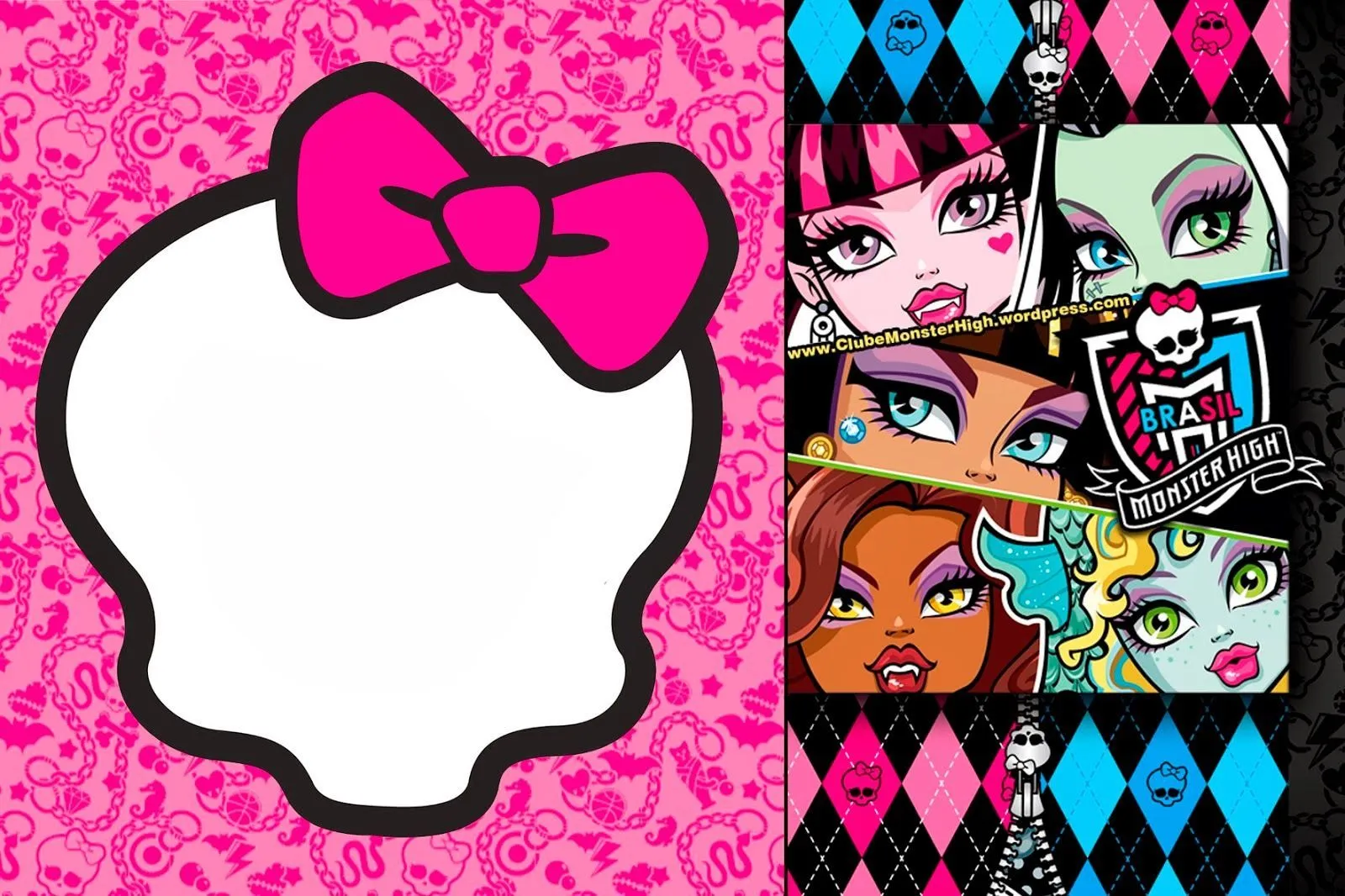 Monster High: Invitations and Party Free Printables. | Invitaciones de monster high, Cumpleaños de monster high, Plantilla de tarjeta de cumpleaños Monster High: Invitations and Party Free Printables. | Invitaciones de monster high, Cumpleaños de monster high, Plantilla de tarjeta de cumpleaños