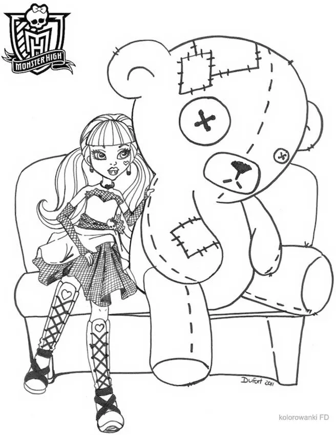 Monster High - kolorowanki do druku - FD