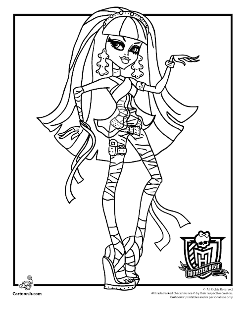 MONSTER HIGH Y MONSTER HIGH OC'S: ¿Te gusta colorear y monster high?