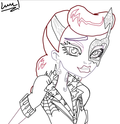 Monster high para colorear todas juntas - Imagui