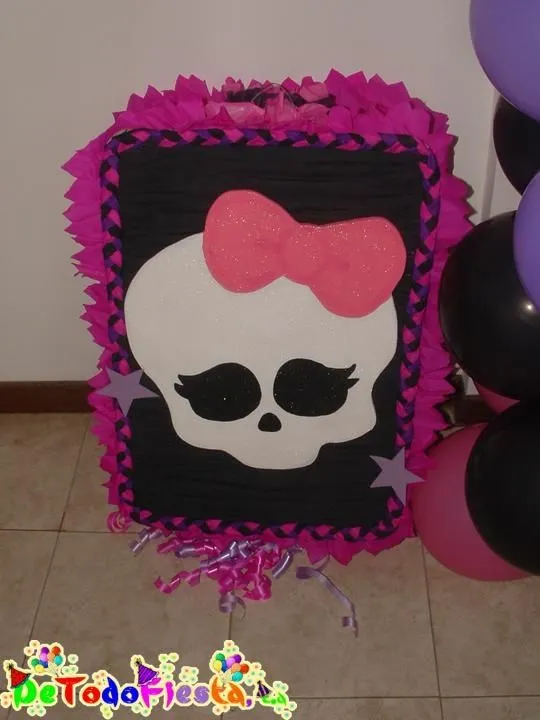 Monster High Skull Pinata | papeles | Pinterest