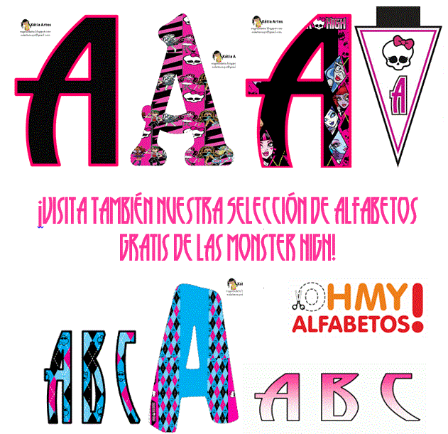 Kit de Monster High para Imprimir Gratis. | Ideas y material ...