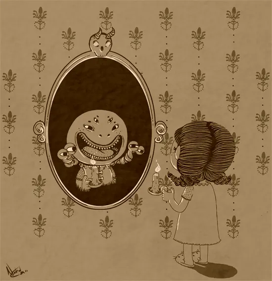 Monster in the Mirror by Applefritter on deviantART