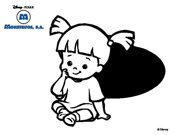 Monsters Inc. - Boo coloring page - Coloringcrew.com Monsters Inc. - Boo coloring page - Coloringcrew.com