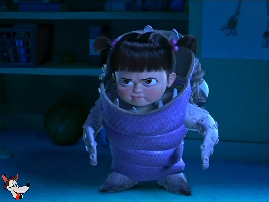 Monsters Inc Determined Boo - Free Disney Cartoons Wallpaper Picture