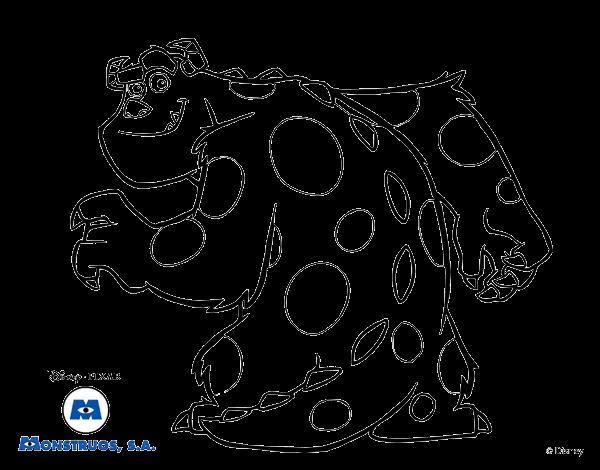 Monsters Inc. - James P. Sullivan coloring page - Coloringcrew.com Monsters Inc. - James P. Sullivan coloring page - Coloringcrew.com