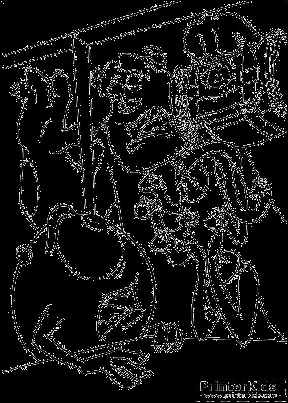 Monsters Inc Kids Coloring Page(#