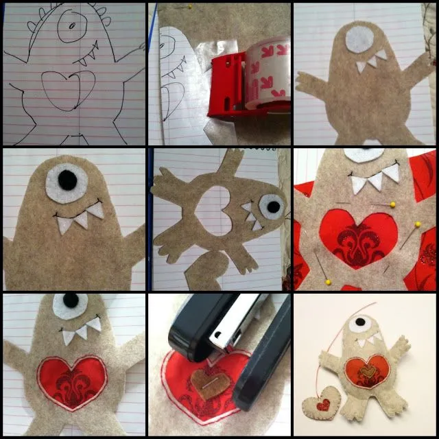 Monstruo | Broches de Fieltro | ideas y trucos para Broches de fieltro Monstruo | Broches de Fieltro | ideas y trucos para Broches de fieltro
