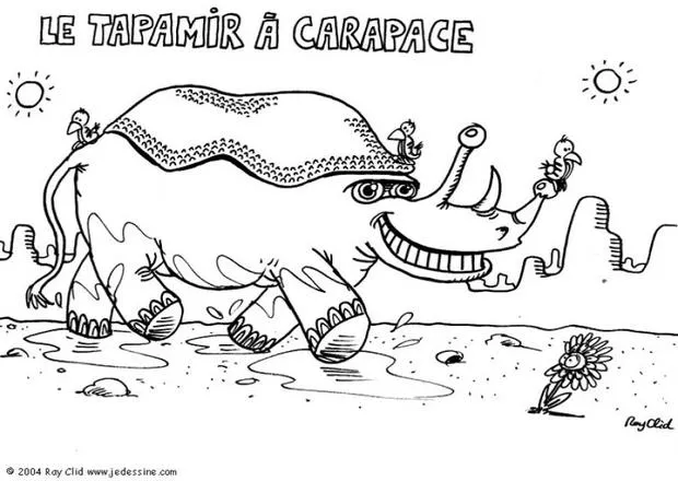 Monstruos para pintar, Monstruo rinoceronte para imprimir Monstruos para pintar, Monstruo rinoceronte para imprimir