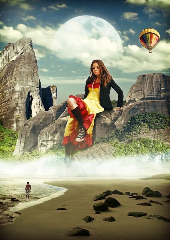 Montagem do dia – Encontro na praia | Rommis' Digital Image