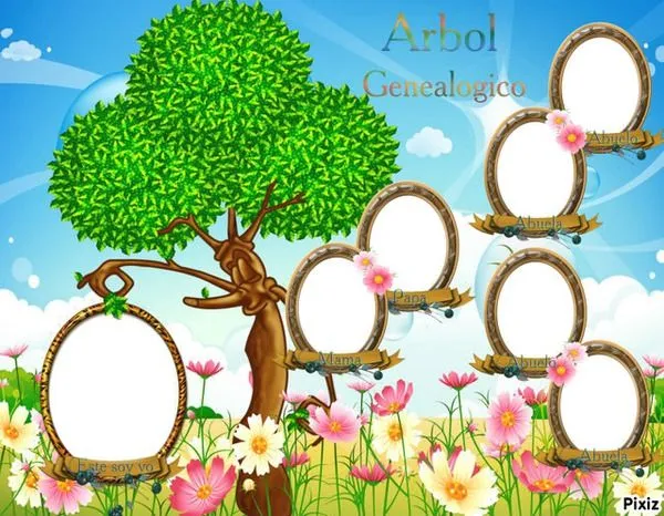 Montaje fotografico Arbol Infantil - Pixiz