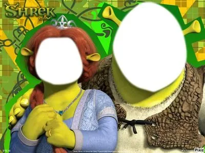 Montaje fotografico Shrek & Fiona - Pixiz