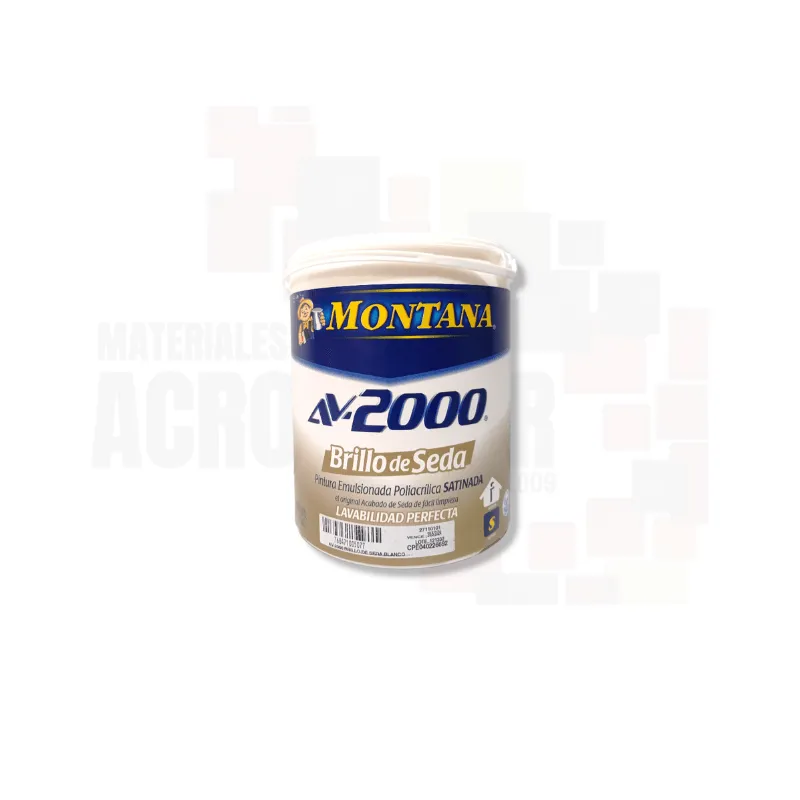 Montana AV-2000 Brillo De Seda - Materiales Acrocolor Montana AV-2000 Brillo De Seda - Materiales Acrocolor