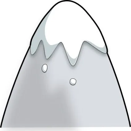 Montaña de dibujos animados estilo hielo nieve montañas nevadas ... Montaña de dibujos animados estilo hielo nieve montañas nevadas ...