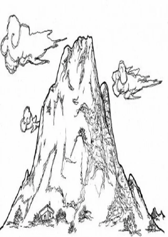 ▷ montaña - Dibujosparacolorear.eu