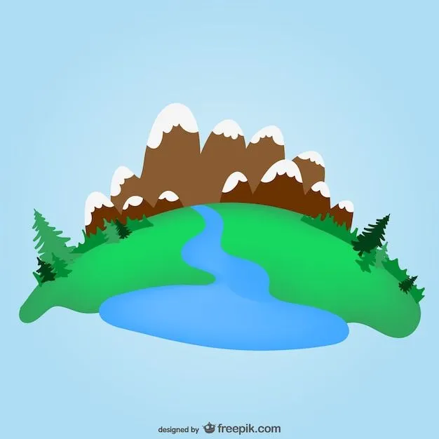 Plantilla valle y montañas | Descargar Vectores gratis Plantilla valle y montañas | Descargar Vectores gratis