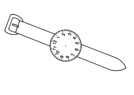 DIBUJO RELOJ DE PULSERA PARA COLOREAR | FICHAS PARA PINTAR ...