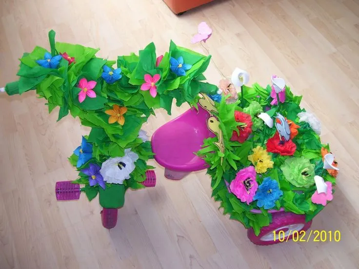 MONYS MONADAS: Decoración de triciclos PRIMAVERA | triciclos ...