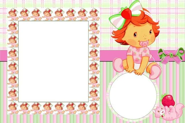 Moranguinho Baby - Kit Completo - Molduras, Convites e Rótulos Moranguinho Baby - Kit Completo - Molduras, Convites e Rótulos