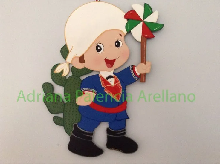 MORELOS NIÑO EN MADERA | manualidades septiembre | Pinterest