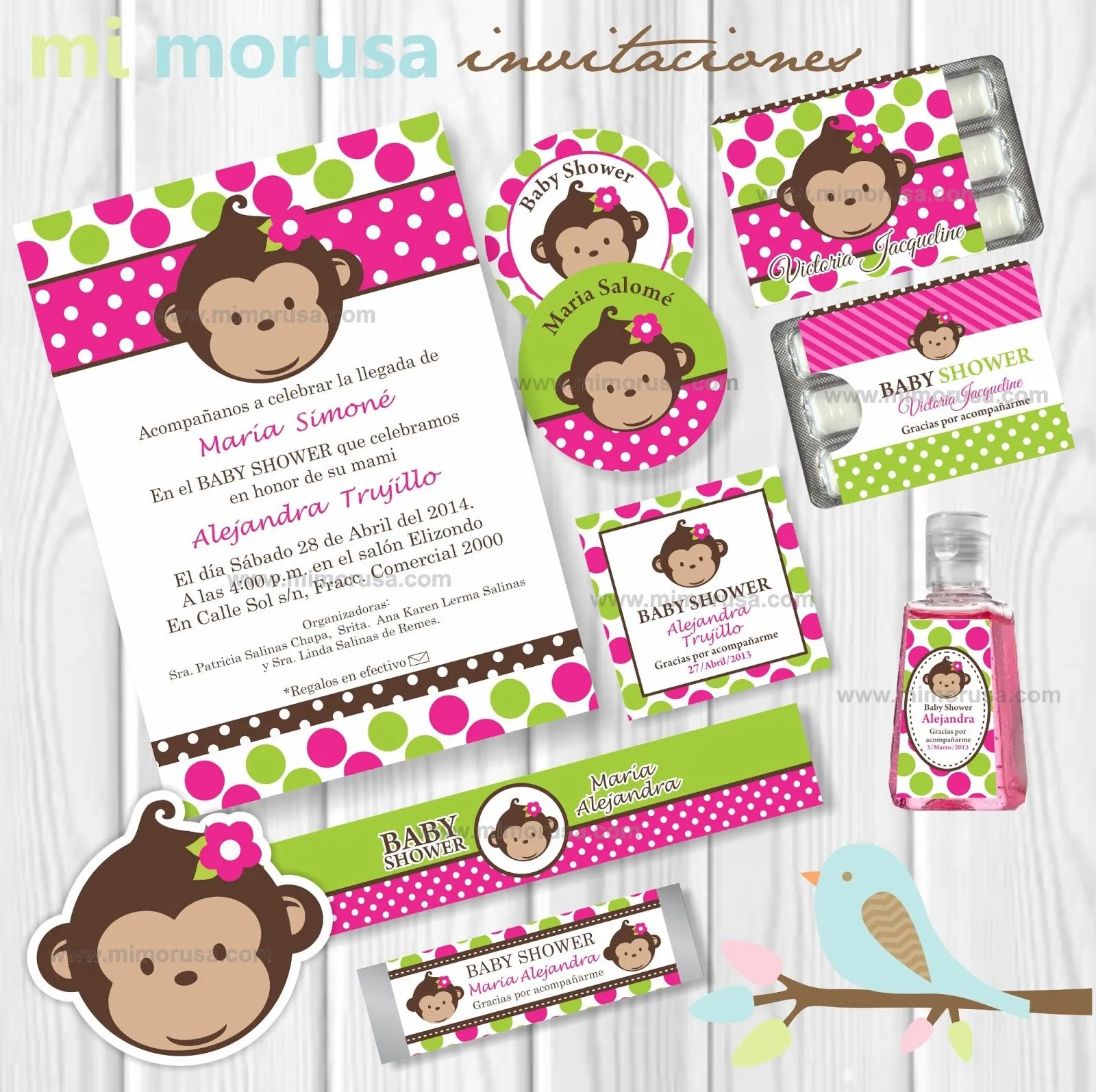 MI MORUSA Arte Digital: Kit Baby Shower Changuita! MI MORUSA Arte Digital: Kit Baby Shower Changuita!
