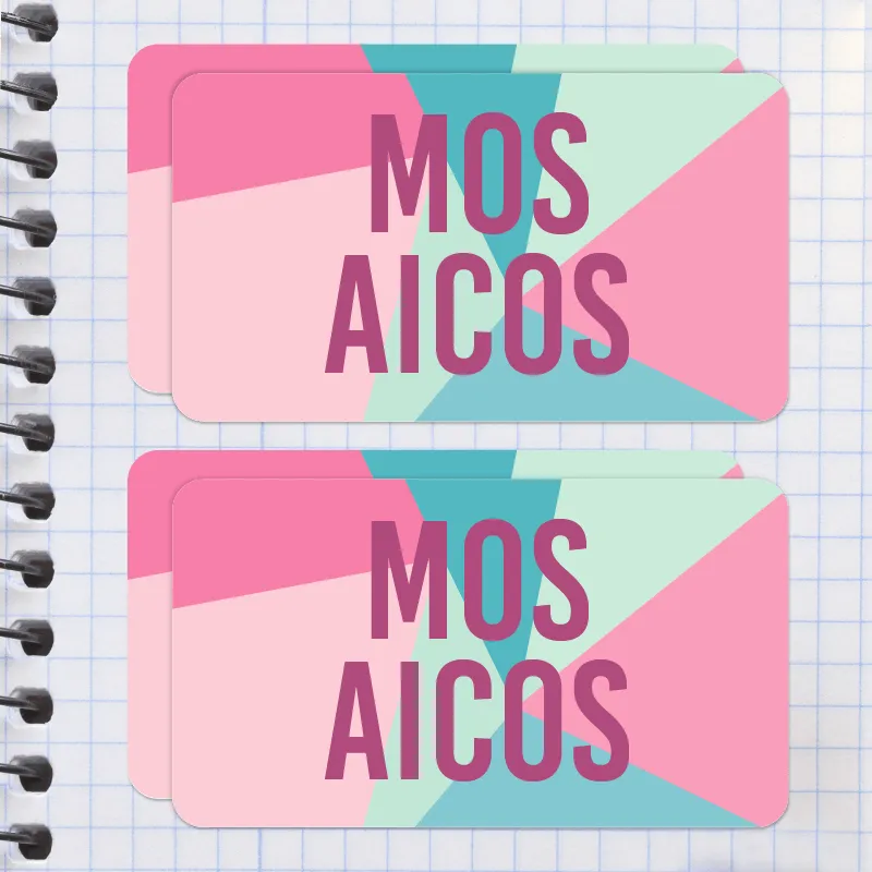 Mosaicos Etiqueta Diseño Escolar - Cochinita Vinil Mosaicos Etiqueta Diseño Escolar - Cochinita Vinil