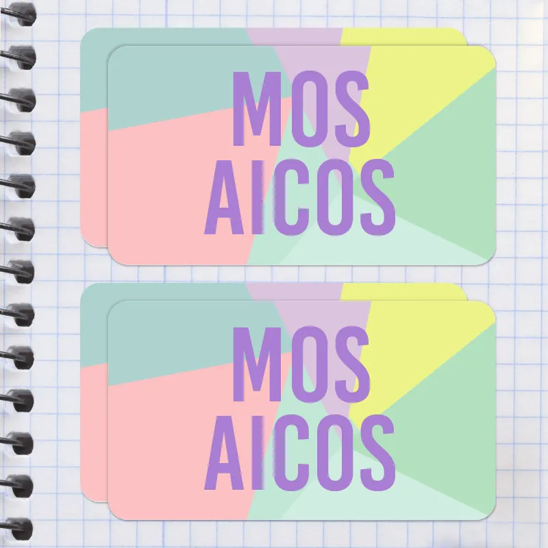 Mosaicos Etiqueta Diseño Escolar - Cochinita Vinil Mosaicos Etiqueta Diseño Escolar - Cochinita Vinil