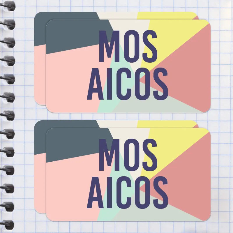 Mosaicos Etiqueta Diseño Escolar - Cochinita Vinil Mosaicos Etiqueta Diseño Escolar - Cochinita Vinil