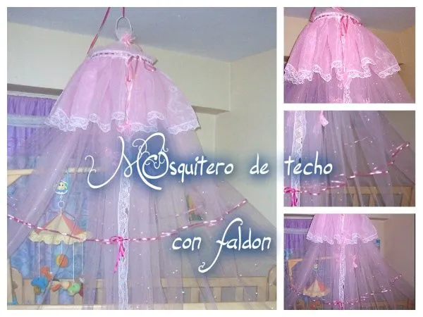 mosquitero de techo con aro y faldon | Proyectos para los niños ... mosquitero de techo con aro y faldon | Proyectos para los niños ...