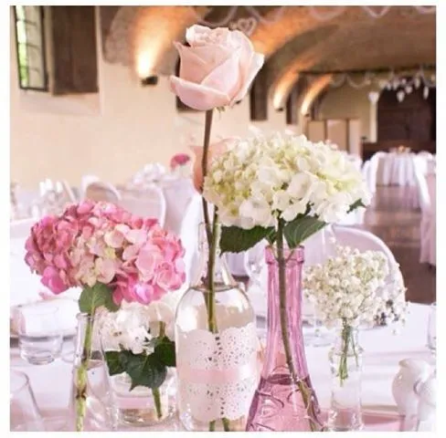 Hoy les mostramos un conjunto de centros de mesa con flores ... Hoy les mostramos un conjunto de centros de mesa con flores ...