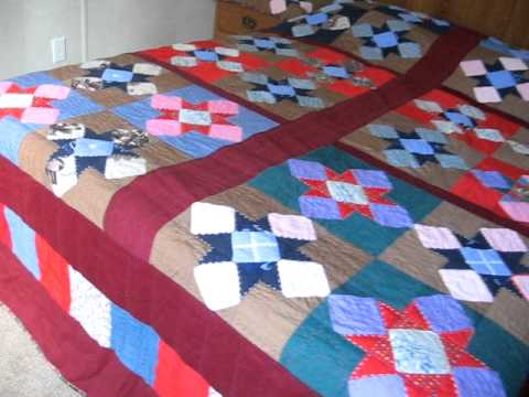 mostrando una colcha o quilt terminado y adornando camisetas - YouTube mostrando una colcha o quilt terminado y adornando camisetas - YouTube