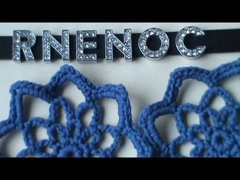 MOTIVO FLOR ESTRELLA DE OCHO PICOS GANCHILLO CROCHET - YouTube