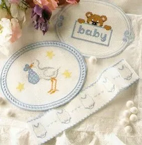 Motivos para bebe en punto cruz ideal para babero, sabanas ... Motivos para bebe en punto cruz ideal para babero, sabanas ...