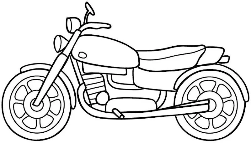 Moto animada para colorear - Imagui