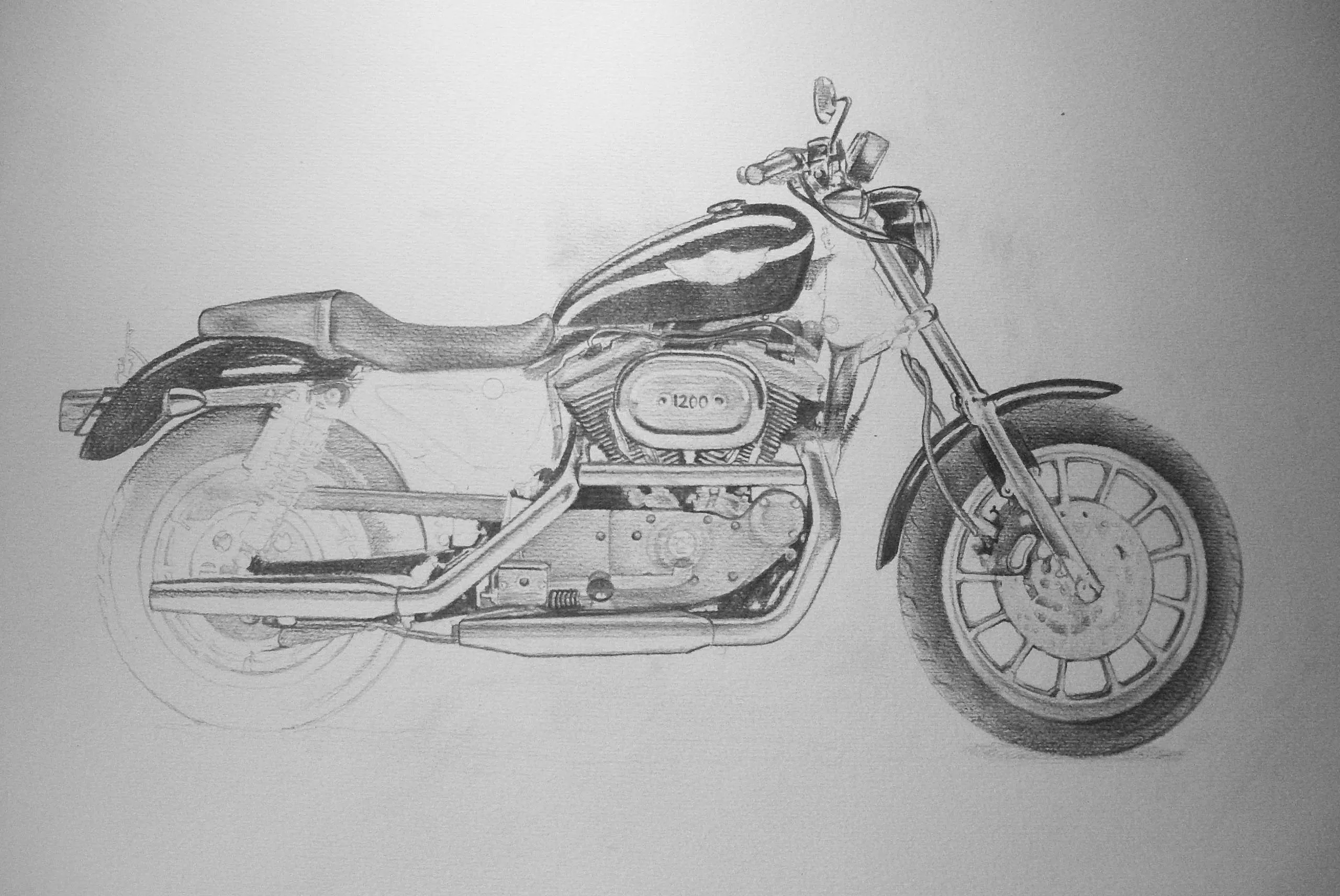 1 MOTO. PROCESO | Retratos a lápiz