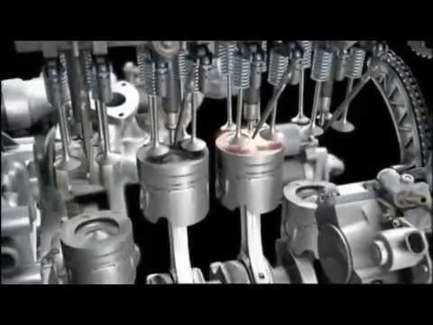Motor Mercedes Benz Animación 3D - YouTube