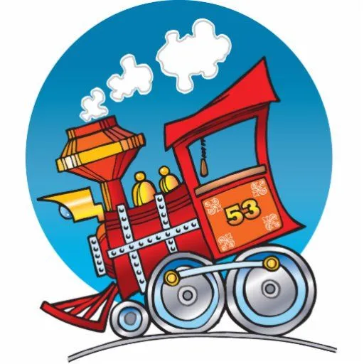Motor del tren del dibujo animado esculturas fotograficas | Zazzle Motor del tren del dibujo animado esculturas fotograficas | Zazzle