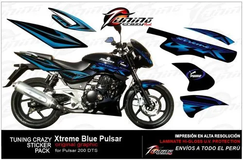 Motos pulsar con calcomanias - Imagui