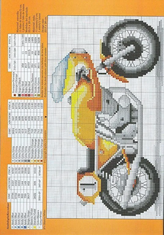 motos en punto de cruz | Aprender manualidades es facilisimo.com motos en punto de cruz | Aprender manualidades es facilisimo.com