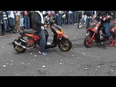 MOTOS scooter modificadas quemando llantas by alejandro tomahawk ...