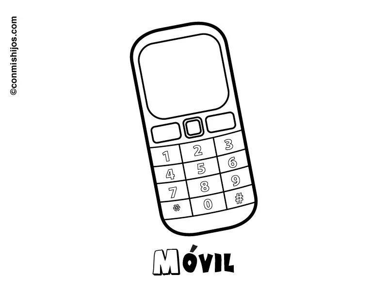 móvil. Dibujos para colorear