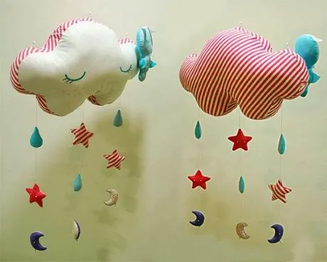 Miércoles de inspiración ♥ Móviles de fieltro para bebés - Paperblog